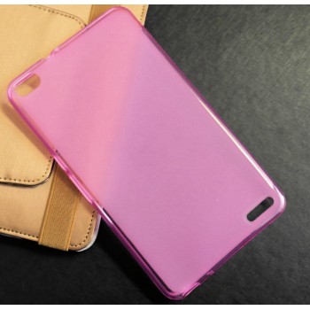 Силиконовый матовый полупрозрачный чехол для Huawei MediaPad X2 Розовый