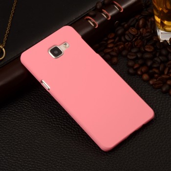 Пластиковый матовый непрозрачный чехол для Samsung Galaxy A5 (2016) Розовый