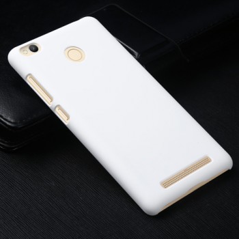 Пластиковый непрозрачный матовый чехол для Xiaomi RedMi 3 Pro/3S Белый