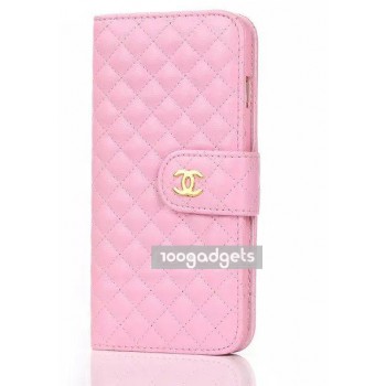 Чехол портмоне с отсеками для карт и магнитной защелкой для Iphone 6 Plus Розовый