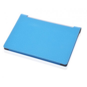 Чехол подставка с рамочной защитой экрана текстура Линии для Lenovo Yoga Tablet 10 Голубой