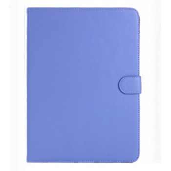 Кожаный чехол подставка с застежкой для Samsung Galaxy Tab 4 10.1 Голубой