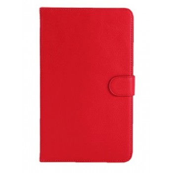 Кожаный чехол подставка с защелкой для Samsung Galaxy Tab 4 8.0 Красный