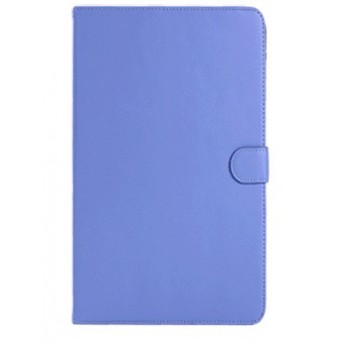 Кожаный чехол подставка с защелкой для Samsung Galaxy Tab 4 8.0 Синий