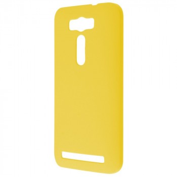 Пластиковый матовый непрозрачный чехол для ASUS Zenfone 2 Laser 5 ZE500KL Желтый