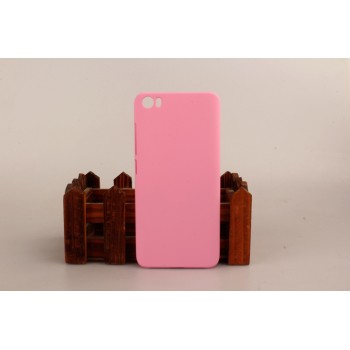 Пластиковый матовый непрозрачный чехол для Xiaomi MI5 Розовый