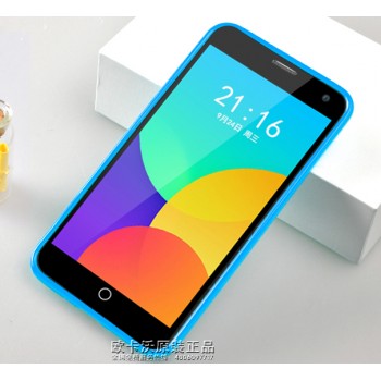 Силиконовый чехол серия JellyCase для Meizu MX4 Голубой