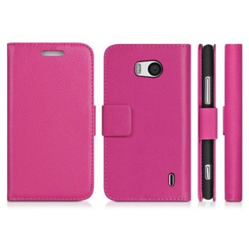 Чехол портмоне подставка с защелкой для Nokia Lumia 930 Розовый