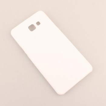 Пластиковый матовый непрозрачный чехол для Samsung Galaxy A7 (2016) Белый