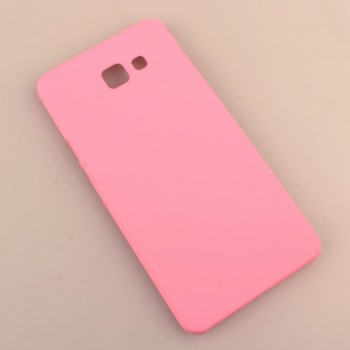 Пластиковый матовый непрозрачный чехол для Samsung Galaxy A7 (2016) Розовый