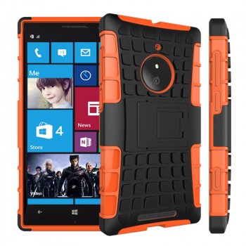 Силиконовый чехол экстрим защита для Nokia Lumia 830 Оранжевый
