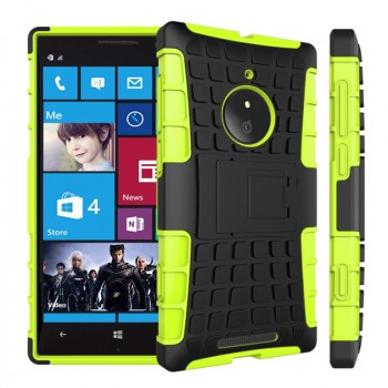 Силиконовый чехол экстрим защита для Nokia Lumia 830 Зеленый