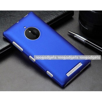 Пластиковый матовый непрозрачный чехол для Nokia Lumia 830 Синий