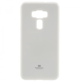 Силиконовый глянцевый непрозрачный чехол для Asus ZenFone 3 5.5 Белый