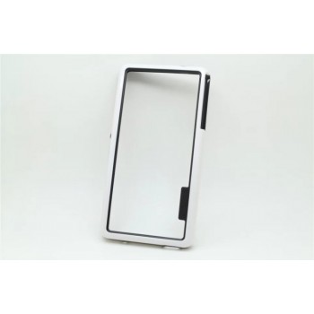 Бампер силиконовый двухцветный для Sony Xperia Z3 Compact (d5803) Белый