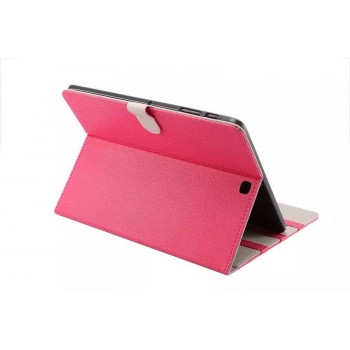 Чехол книжка подставка на поликарбонатной основе с магнитной защелкой для Samsung Galaxy Tab S2 8.0 Пурпурный