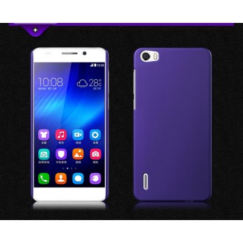Пластиковый матовый непрозрачный чехол для Huawei Honor 6 Фиолетовый