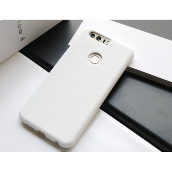 Силиконовый матовый непрозрачный чехол премиум софт-тач для Huawei Honor 8 Белый