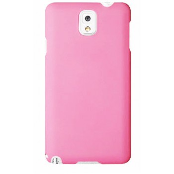 Пластиковый матовый чехол для Samsung Galaxy Note 3 Розовый