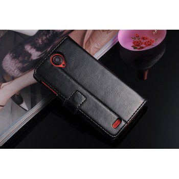 Чехол бумажник-подставка для Lenovo S820 Черный