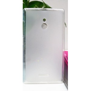Силиконовый матовый полупрозрачный чехол для Nokia XL Белый