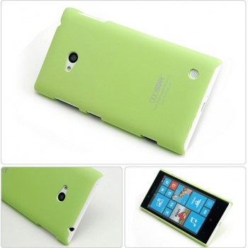 Пластиковый матовый непрозрачный чехол для Nokia Lumia 730/735 Зеленый
