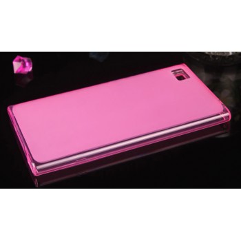 Силиконовый матовый полупрозрачный чехол для Xiaomi MI3 Розовый