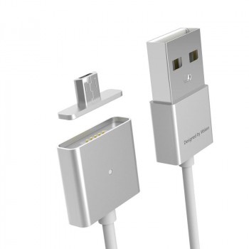 Эксклюзивный инновационный магнитный зарядный симметричный смарт-кабель USB-MicroUSB 2.0 1м для мгновенного подсоединения гаджета