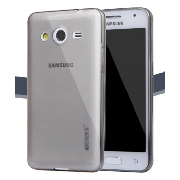 Ультратонкий полупрозрачный чехол для Samsung Galaxy Core 2 Черный