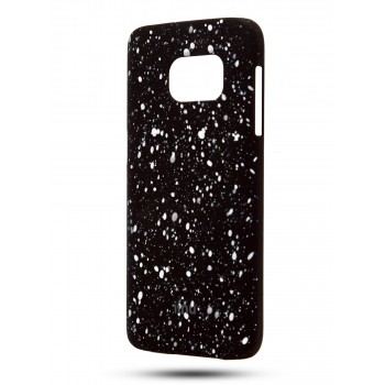Пластиковый матовый дизайнерский чехол с голографическим принтом Звезды для Samsung Galaxy S7 Белый