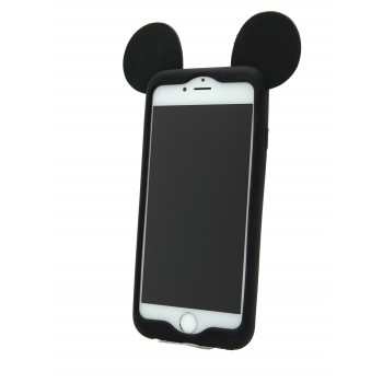 Силиконовый дизайнерский фигурный чехол c 3d-ушами для Iphone 6