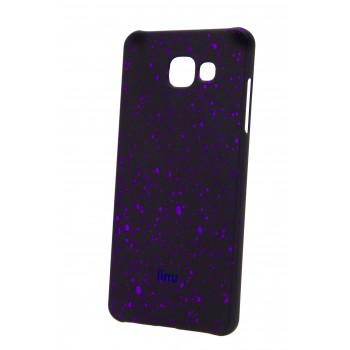 Пластиковый непрозрачный матовый чехол с голографическим принтом Звезды для Samsung Galaxy A5 (2016) Фиолетовый