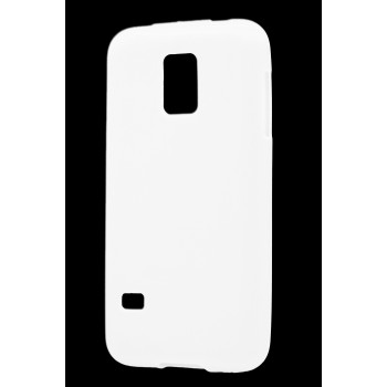 Силиконовый глянцевый непрозрачный чехол для Samsung Galaxy S5 Mini Белый