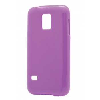Силиконовый глянцевый непрозрачный чехол для Samsung Galaxy S5 Mini Фиолетовый