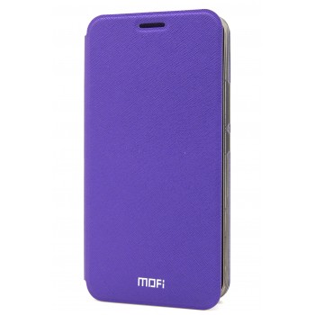 Чехол горизонтальная книжка подставка на силиконовой основе для Meizu U20 Фиолетовый