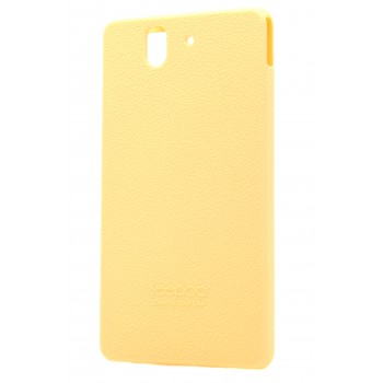 Силиконовый софт-тач премиум чехол для Sony Xperia Z Желтый