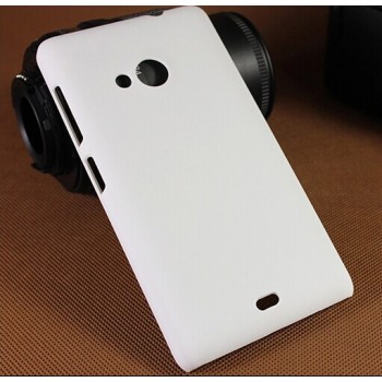 Пластиковый матовый непрозрачный чехол для Microsoft Lumia 535 Белый
