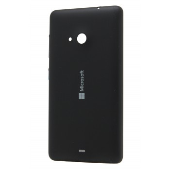 Оригинальный встраиваемый пластиковый матовый непрозрачный чехол для Microsoft Lumia 535 Черный