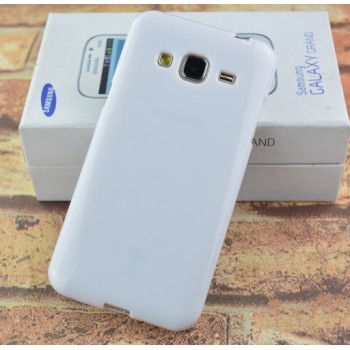Силиконовый непрозрачный чехол для Samsung Galaxy J3 (2016) Белый