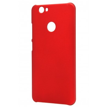 Пластиковый непрозрачный матовый чехол для Huawei Nova Красный