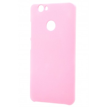 Пластиковый непрозрачный матовый чехол для Huawei Nova Розовый