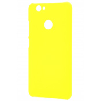 Пластиковый непрозрачный матовый чехол для Huawei Nova Желтый