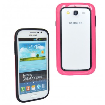 Силиконовый бампер для Samsung Galaxy Grand Duos (i9082) Розовый