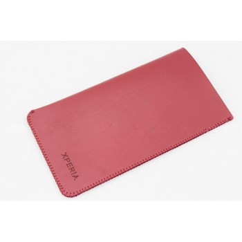 Чехол кожаный мешок для Sony Xperia Z3 Красный
