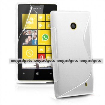 Силиконовый S чехол для Nokia Lumia 520 Белый