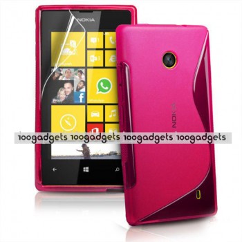Силиконовый S чехол для Nokia Lumia 520 Пурпурный