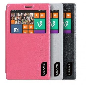Чехол флип c окном вызова на пластиковой основе серия Colors для Nokia X2