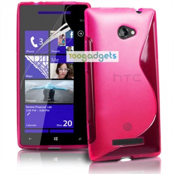 Силиконовый S чехол для HTC Desire 200 Пурпурный