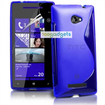 Силиконовый S чехол для HTC Desire 200 Синий