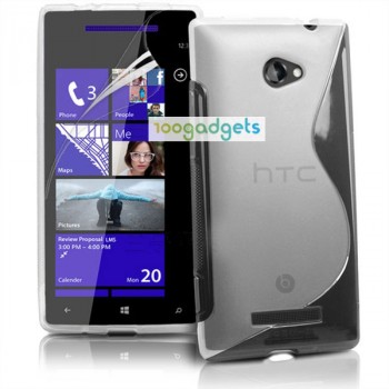 Силиконовый S чехол для HTC Desire 200 Белый